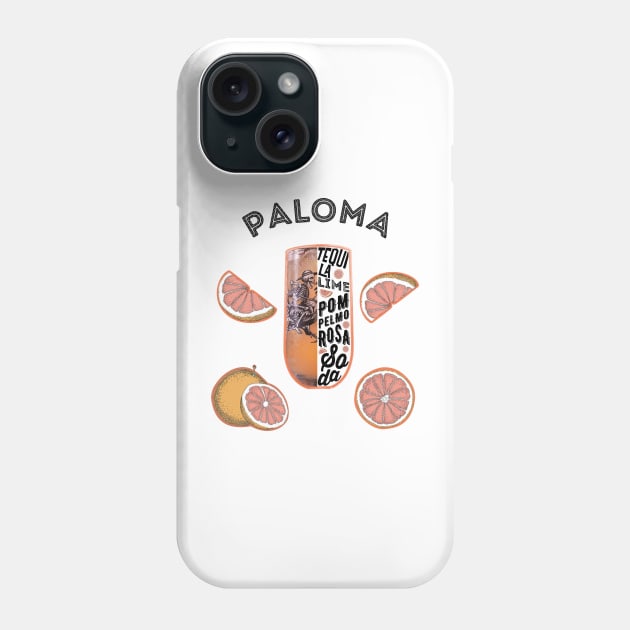 Paloma Cocktail Drink Phone Case by Pistacchio Gift