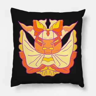 Pumpkn spook orange ghost shirt Pillow