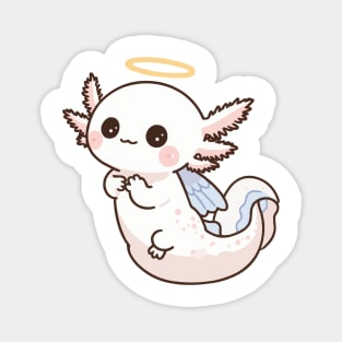 cute baby angel axolotl Magnet
