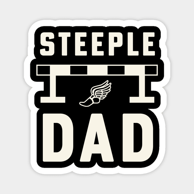 Steeplechase Runner Steeple Dad Track and Field Magnet by PodDesignShop