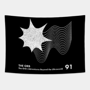 The Orb's Adventures Beyond the Ultraworld / Minimal Graphic Artwork Tribute Tapestry