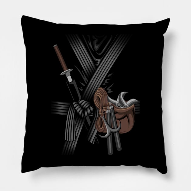 Go Ninja, go! Pillow by kellabell9