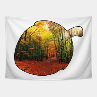 Acorn Outline (Autumn) Tapestry