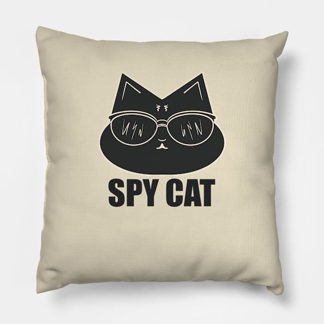 Spy Cat Pillow by Xatutik-Art