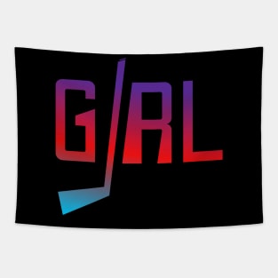 Hockey girl Tapestry