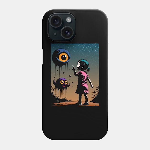 Mad at My Monsters - Twilight Confrontation Phone Case by SunGraphicsLab