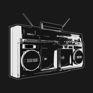 Retro Ghetto-Blaster Boombox T-Shirt