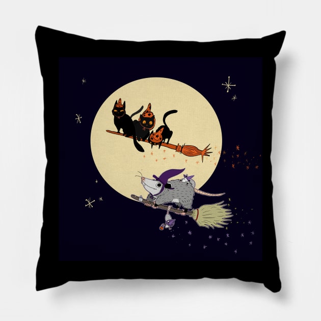 Witches' Familiar? Pillow by Hillopurkki