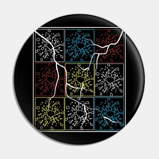 Abstract Colorful Pin