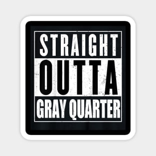 Gray Quarter Magnet