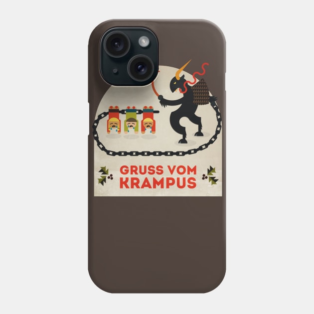 Gruss vom Krampus Phone Case by DevilOlive