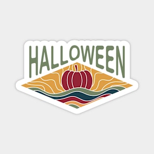 Vintage Halloween Pumpkin Magnet