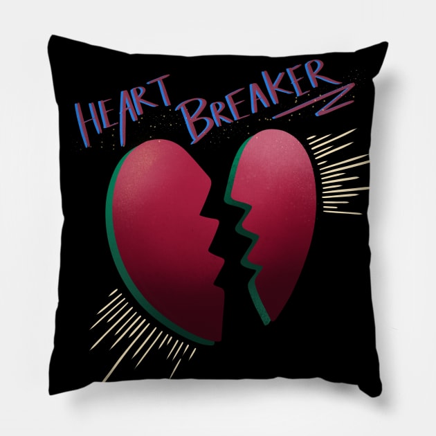 HeartBreaker Pillow by Arabbbit