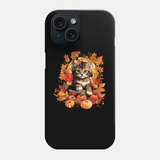 Cute Cat Autumn Fall Season Lover Phone Case