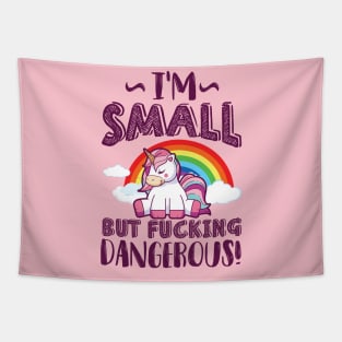 Small but dangerous - unicorn Tapestry