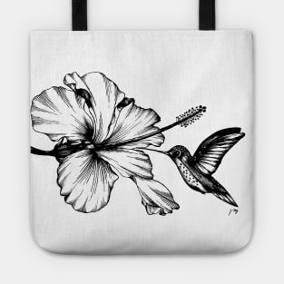 Hummingbird & Hibiscus II Tote