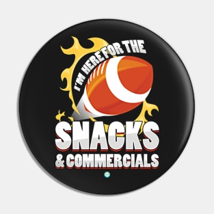 American Football - Snacks and Commercials Football Gift Pin