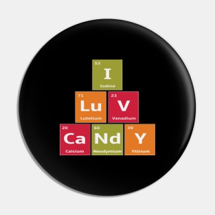 Periodic Elements of Candy Halloween Costume Pin