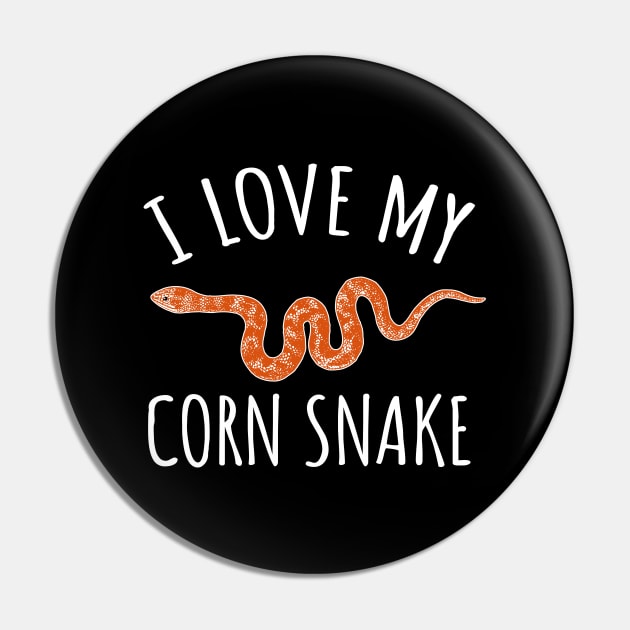 I Love My Corn Snake Pin by LunaMay