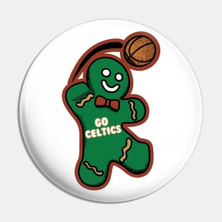 Boston Celtics Gingerbread Man Pin