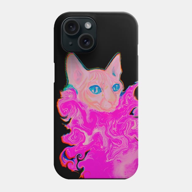 Psyche the cat Phone Case by LauraDanielaDesigns