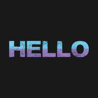 Bold Typography Design Hello T-Shirt