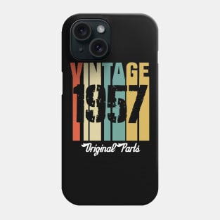 Vintage 1957 Original Parts Retro Vintage Birthday Gifts 63s Phone Case