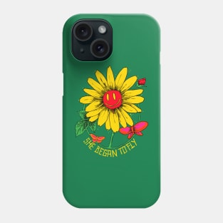 Fly flow flower Phone Case