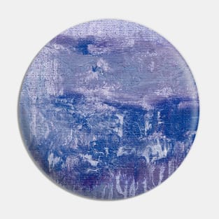 Blue Purple Indigo Abstract Art Pin