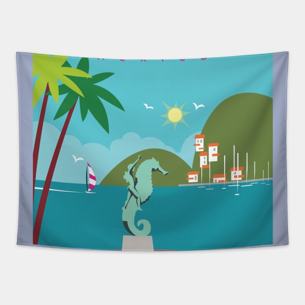 Puerto Vallarta Tapestry by Sauher