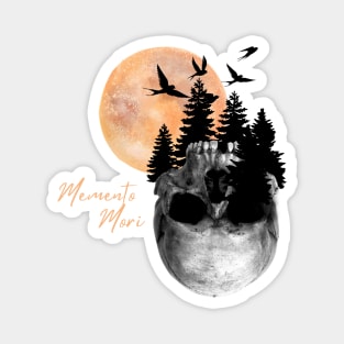 Memento Mori Moonrise - Skull Island Design Magnet