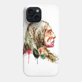 Native American Side Face Phone Case