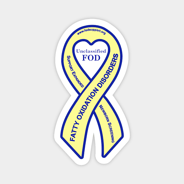 Unclassified FOD Awareness Ribbon Magnet by FOD Family Support Group