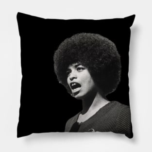 Angela Davis, Black Woman, Black History, Black Lives Matter Pillow