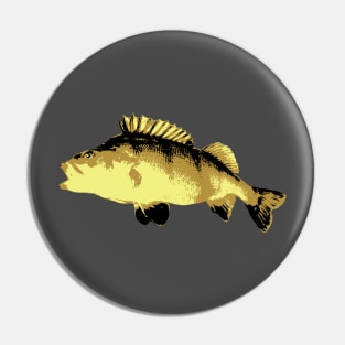 Perch brown-black design Pin