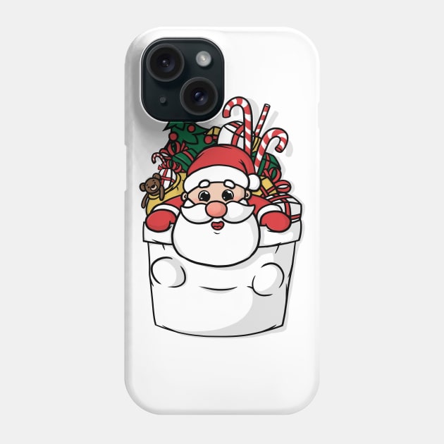 Cute Pocket Santa Phone Case by Beka