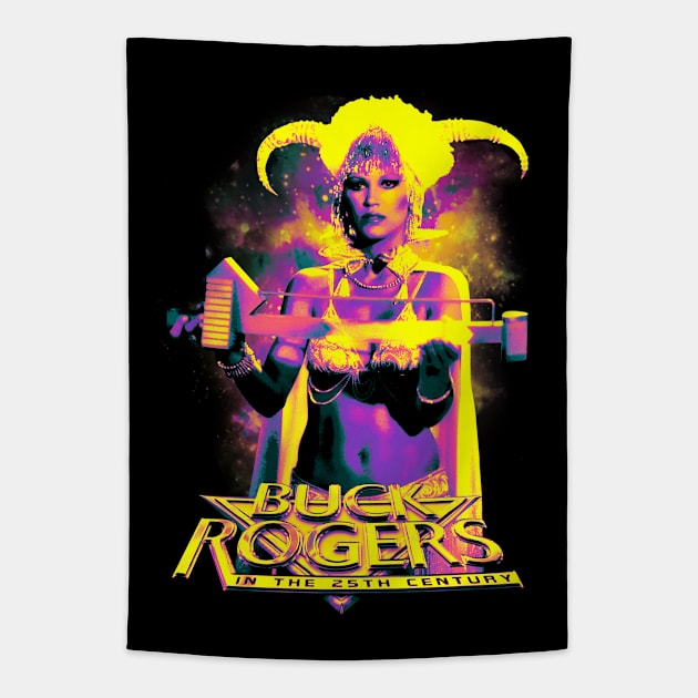 Grain Shaded Gradient Map - buck rogers princess ardala weapon Tapestry by cezzaneartist