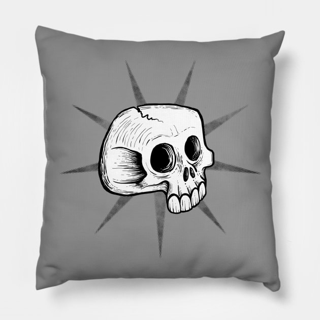 Punk Skull Pillow by OsFrontis