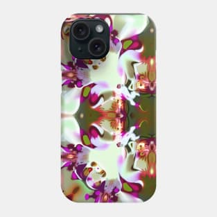 Trippy Orchid Kaleidoscope Design Phone Case