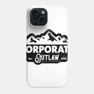 Eternal Entrepreneur : Corporate Outlaw - Mountains White Phone Case