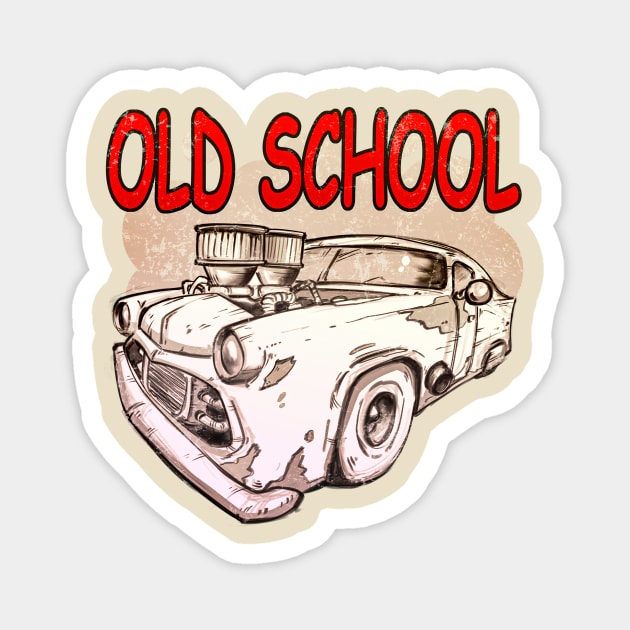 OLD SCHOOL Magnet by vanpaul54