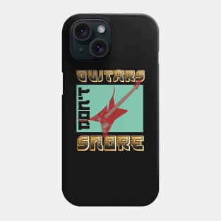 Funny Electric Guitar Graphic Design and Beer Guitarist Phone Case