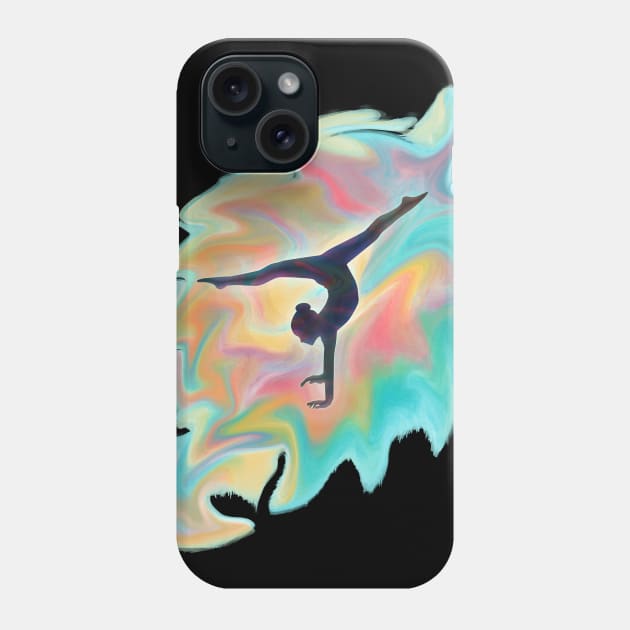 Watercolor Swirl Dancer - Gymnast - Acro Dancer Phone Case by XanderWitch Creative