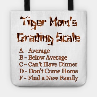 Tiger Mom's Grading Scale Tote