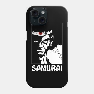 Afro Hair Japan Samurai Phone Case