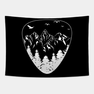 Guitar Pick Mountain Cool Guitar Player Guitarist Gift Music Tapestry