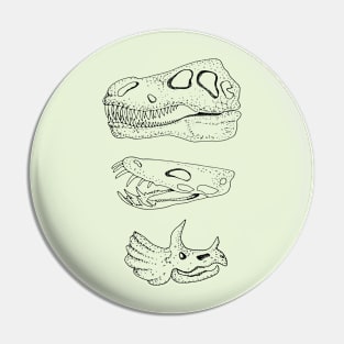 Print with a funny character. Print with a dinosaur skull. Pin