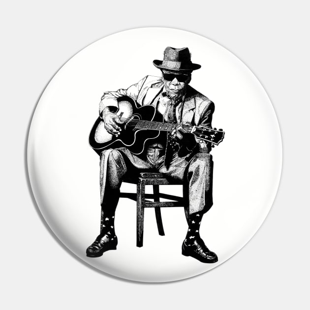 John Lee Hooker Pin by MonkeyMade