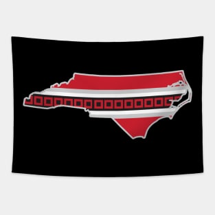 Carolina Hurricanes State Outline T-shirt Tapestry