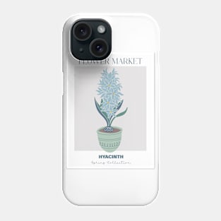 Botanical print with hyacinth Phone Case